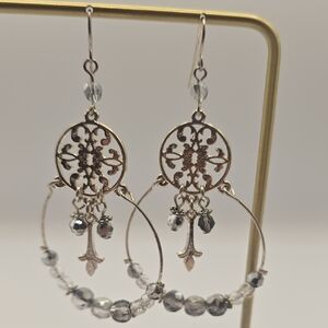 Elegant Silver Dangle Earrings